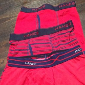 Hanes 3 pairs Boxer Briefs Size M
